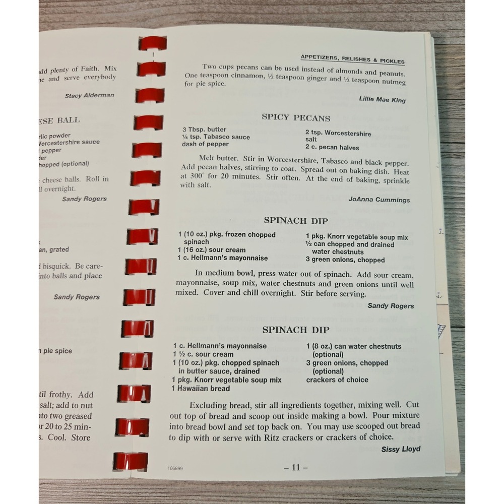Feeding the Flock Cookbook North Carrollton Baptist Church Mississippi VG - Picture 8 of 9